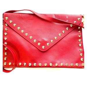 Red Leather Crossbody bag